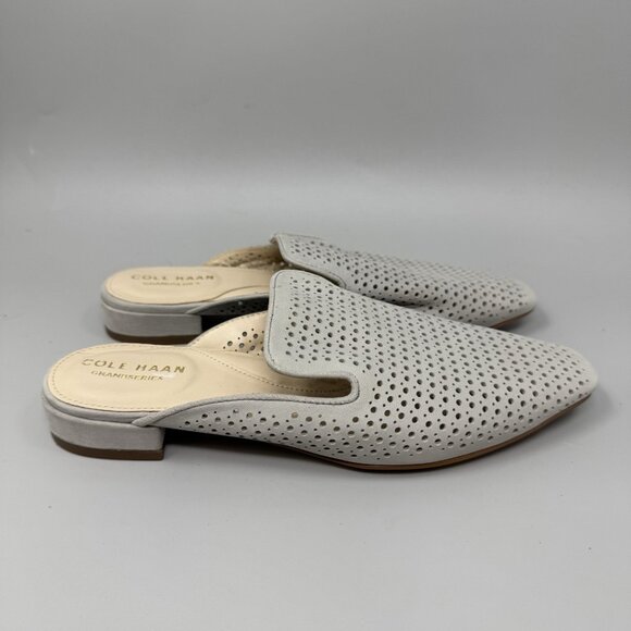 Cole Haan Paula Mule Gray Paloma Unbuckle Mule Size 6.5B Nubuck - Picture 1 of 8